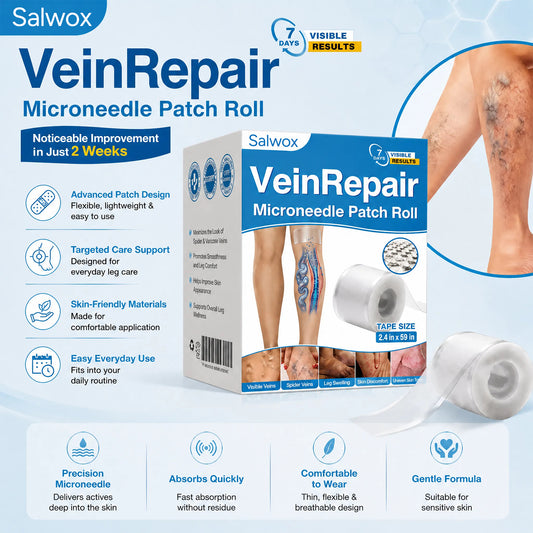 VeinRepair Microneedle Patch Roll Instant Relief, Long-Term Results