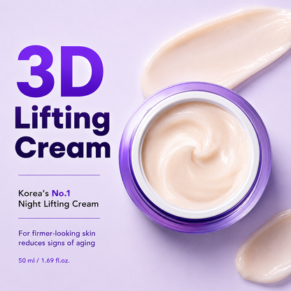 3D Firming Cream |1.7 fl oz Korean Night Cream